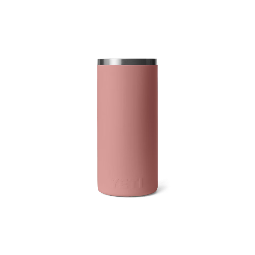 YETI Rambler Wine Chiller in color Sandstone Pink.