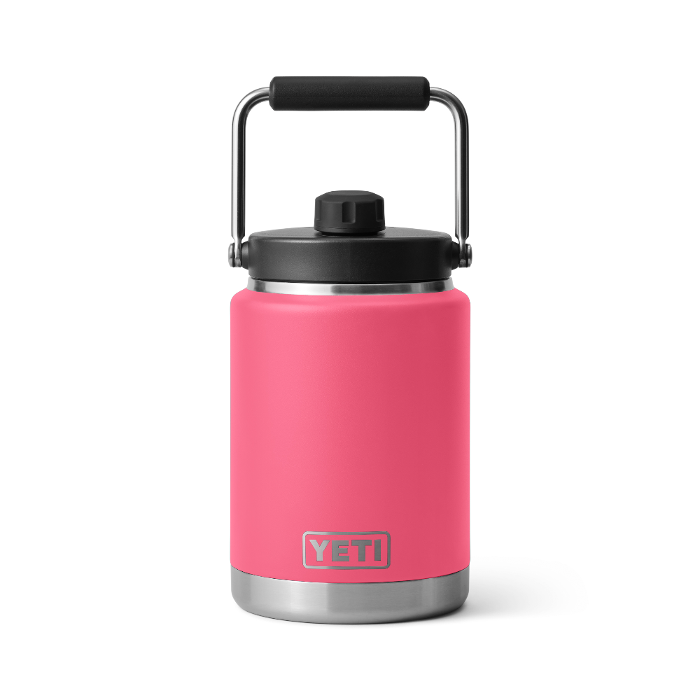 YETI Rambler Half Gallon Jug in color Tropical Pink.