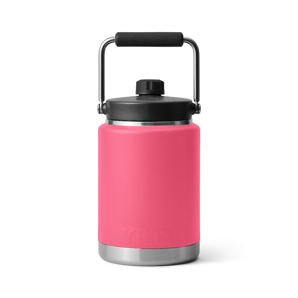 YETI Rambler Half Gallon Jug in color Tropical Pink.