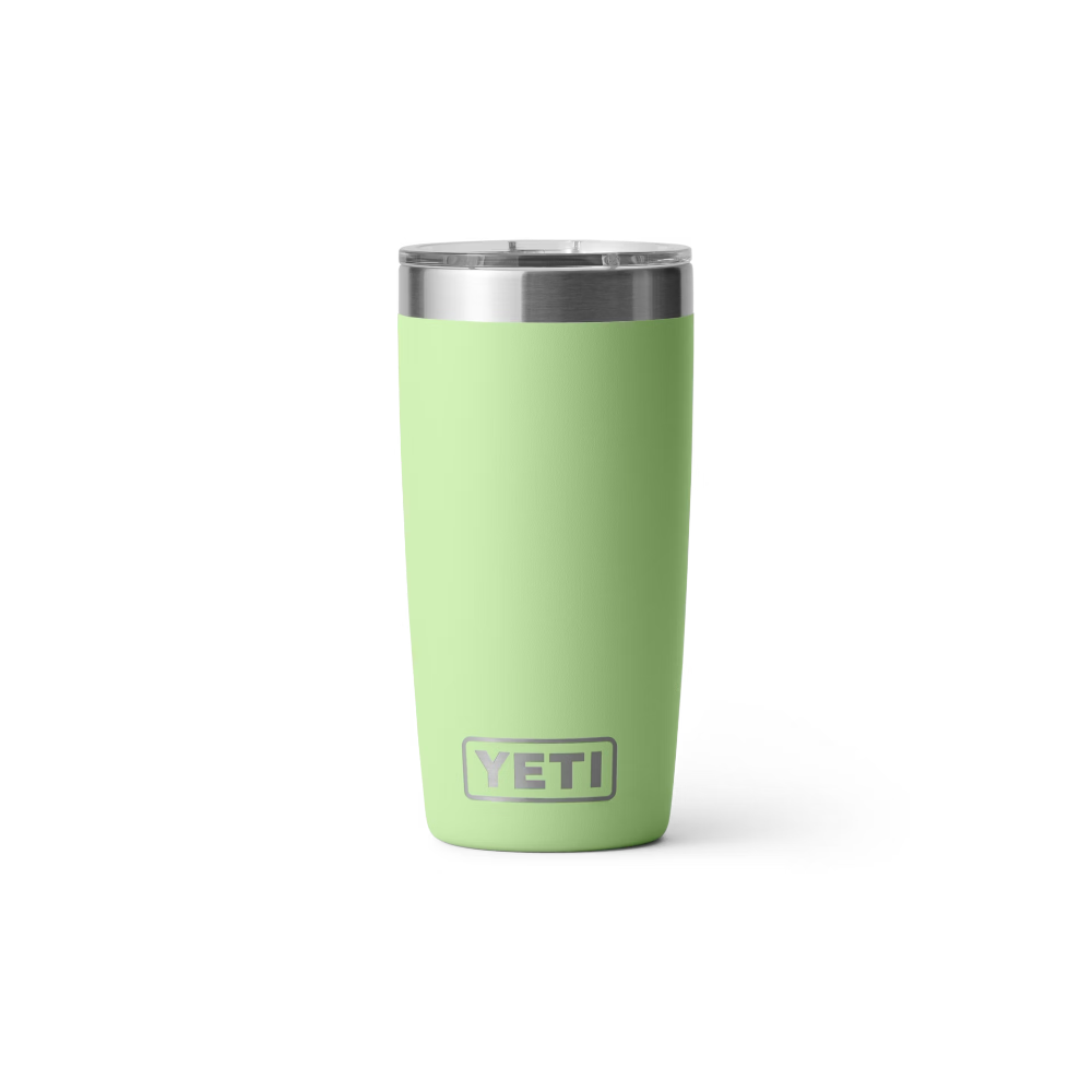 Rambler 10 oz Tumbler with Magslider Lid in Key Lime.