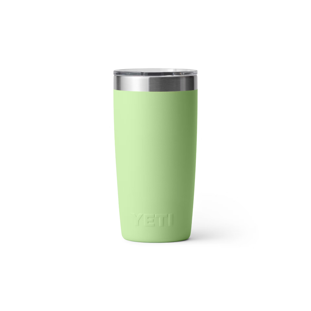 Rambler 10 oz Tumbler with Magslider Lid in Key Lime.