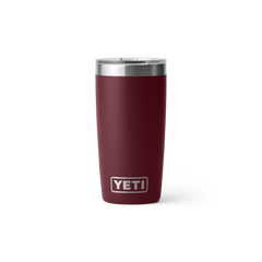 Rambler 10 oz Tumbler with Magslider Lid in Wild Vine Red.