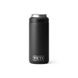 YETI Rambler 12 oz Colster® Slim Can Cooler in color Black.