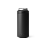 YETI Rambler 12 oz Colster® Slim Can Cooler in color Black.