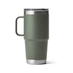 YETI Rambler 20 oz Travel Mug With Magslider Lid in the color Camp Green.
