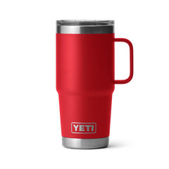 YETI Rambler 20 oz Travel Mug With Magslider Lid in the color Rescue Red.