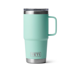 YETI Rambler 20 oz Travel Mug With Magslider Lid in the color Seafoam.