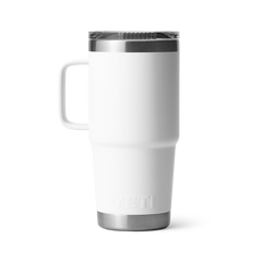 YETI Rambler 20 oz Travel Mug With Magslider Lid in the color White.
