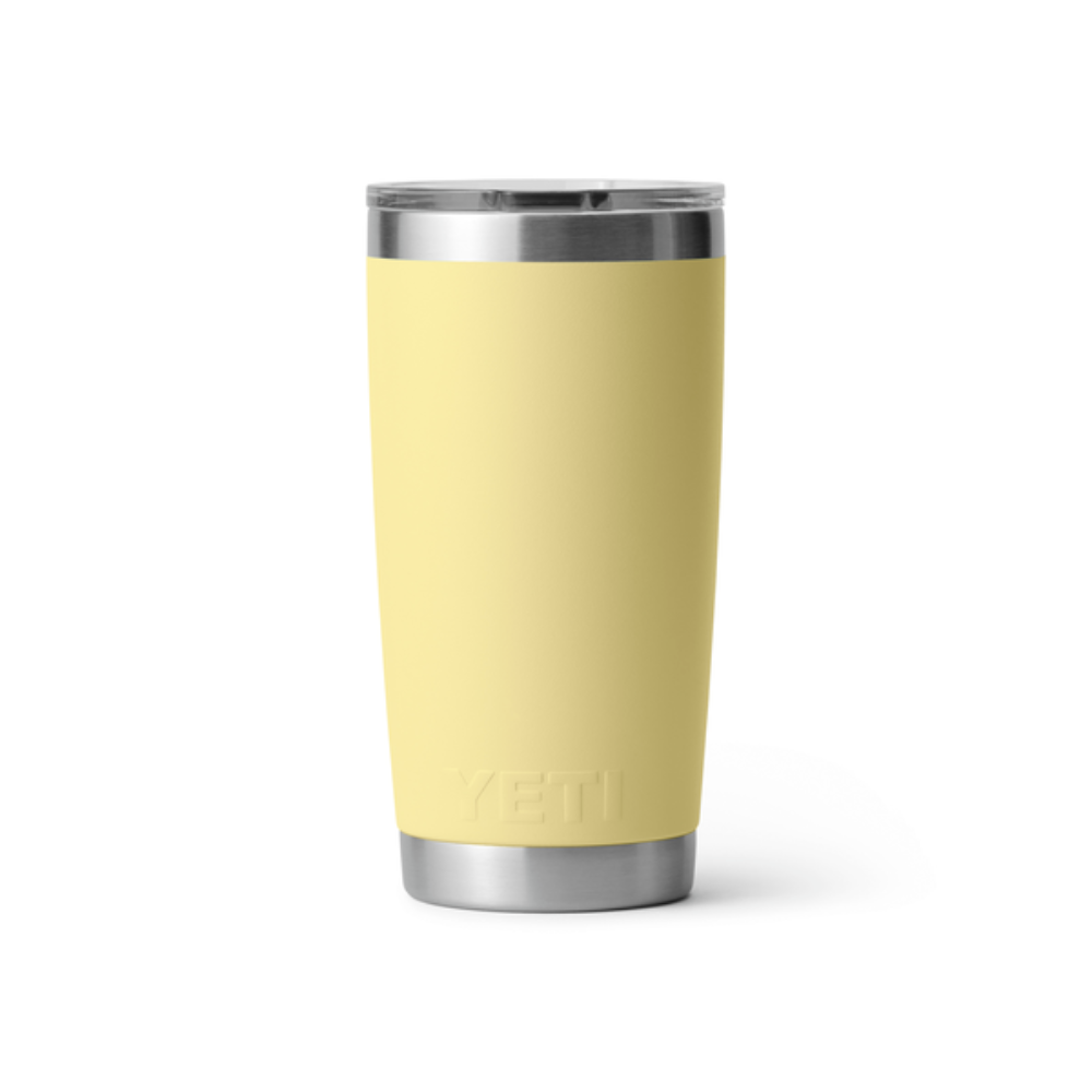 Rambler 20 oz Tumbler With Magslider Lid in color Daybreak Yellow.