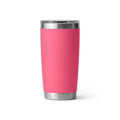 Rambler 20 oz Tumbler With Magslider Lid in color Tropical Pink.