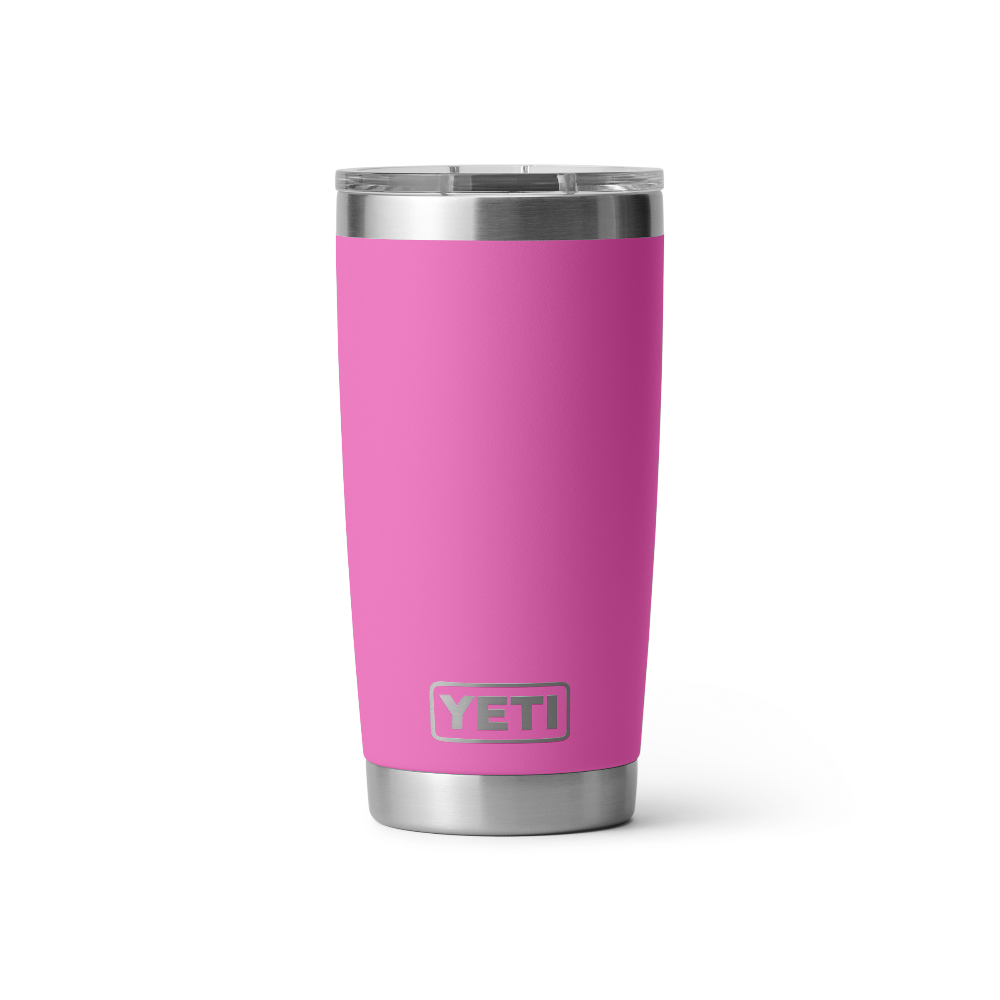 Rambler 20 oz Tumbler With Magslider Lid in color Wildflower Fuchsia.