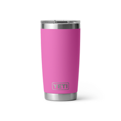 Rambler 20 oz Tumbler With Magslider Lid in color Wildflower Fuchsia.