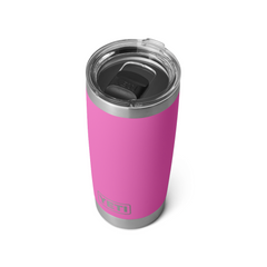 Rambler 20 oz Tumbler With Magslider Lid in color Wildflower Fuchsia.