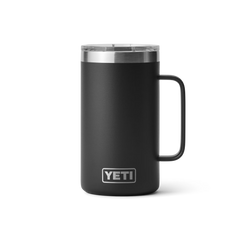 YETI Rambler 24 oz Mug With Magslider™ Lid in color Black.