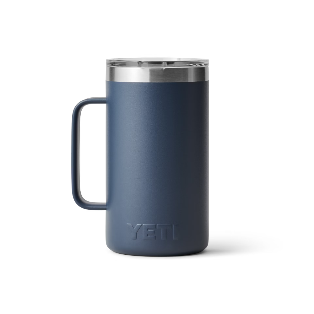 YETI Rambler 24 oz Mug With Magslider™ Lid in color Navy.