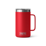 YETI Rambler 24 oz Mug With Magslider™ Lid in color Rescue Red.