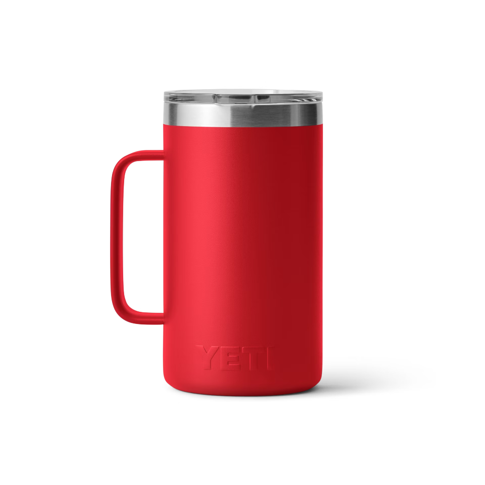 YETI Rambler 24 oz Mug With Magslider™ Lid in color Rescue Red.