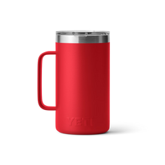 YETI Rambler 24 oz Mug With Magslider™ Lid in color Rescue Red.