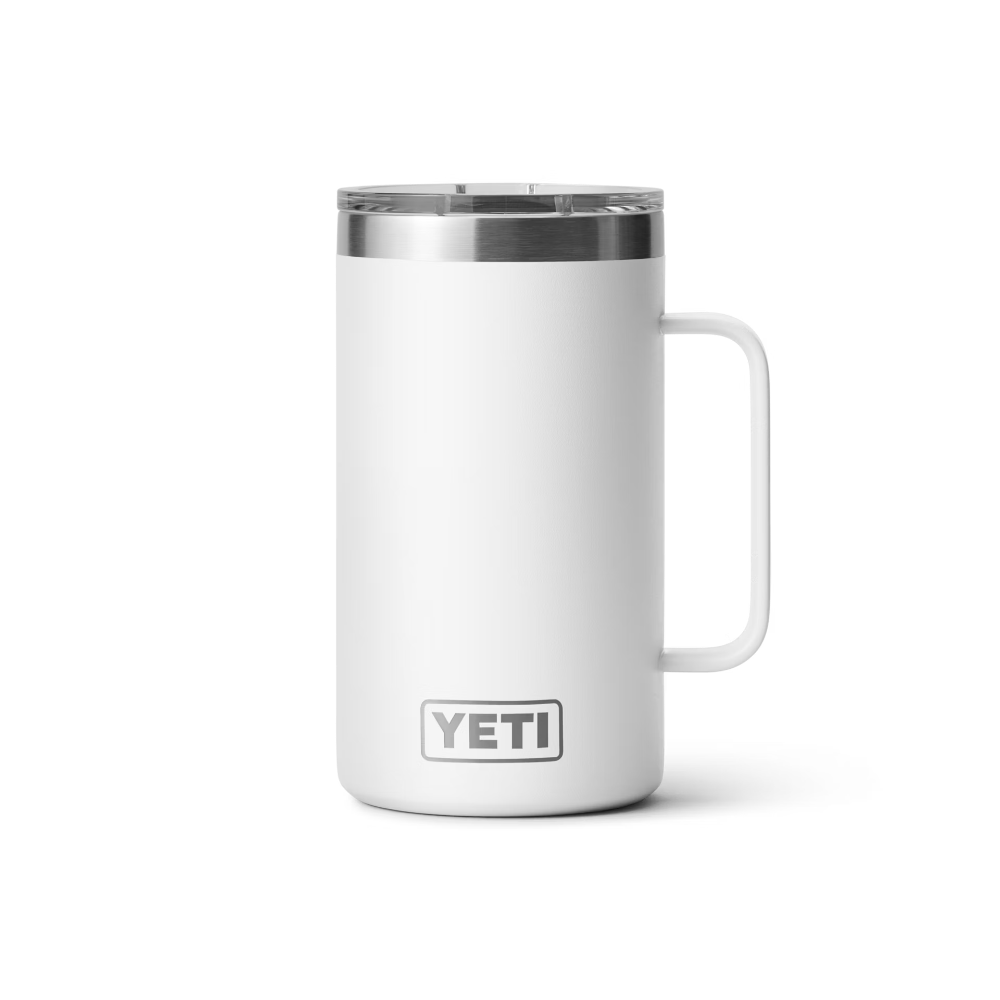 YETI Rambler 24 oz Mug With Magslider™ Lid in color White.