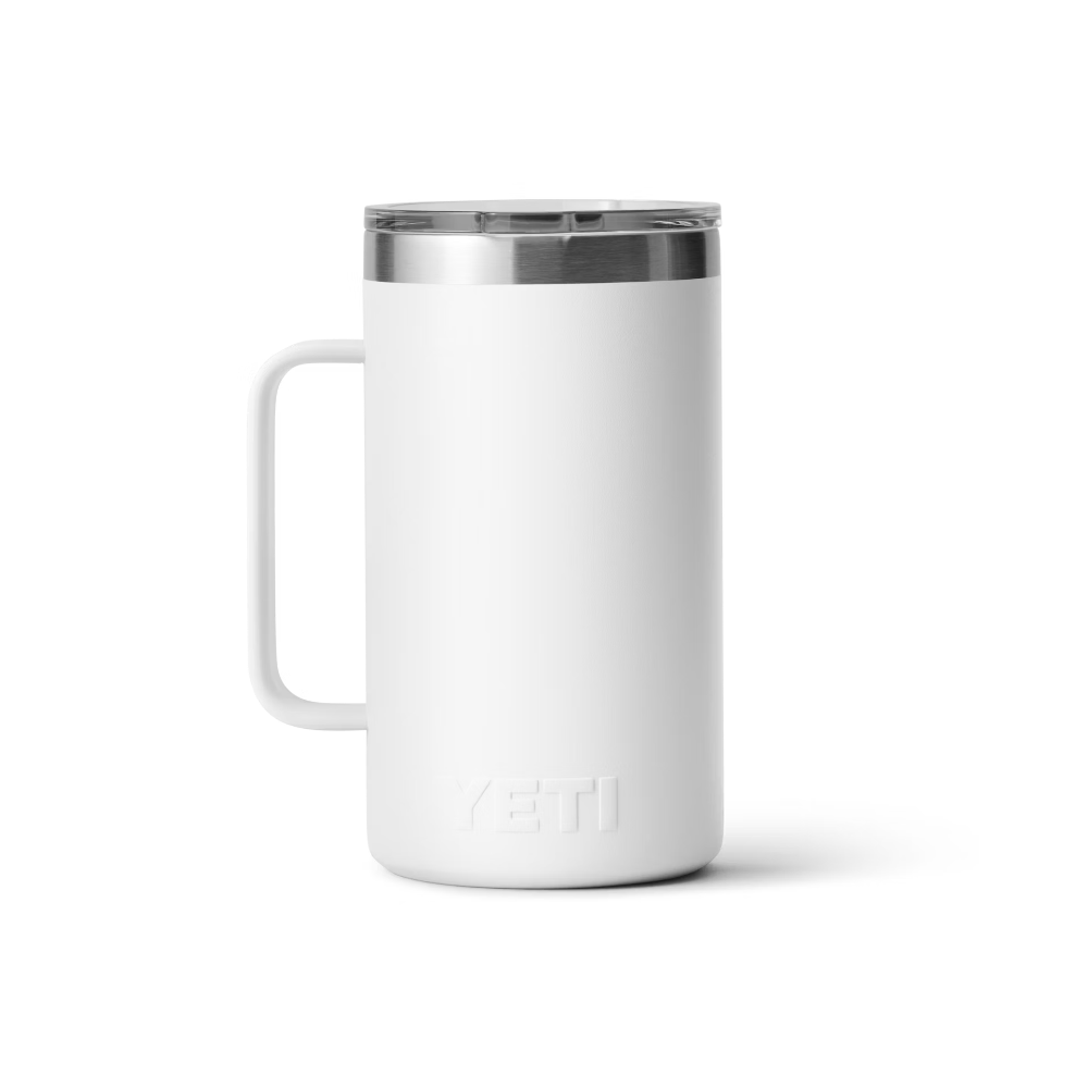 YETI Rambler 24 oz Mug With Magslider™ Lid in color White.