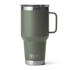 YETI Rambler 30 oz Travel Mug With Stronghold™ Lid in color Camp Green.