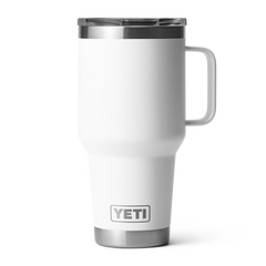 YETI Rambler 30 oz Travel Mug With Stronghold™ Lid in color White.