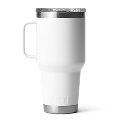 YETI Rambler 30 oz Travel Mug With Stronghold™ Lid in color White.