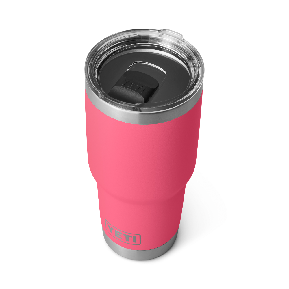 YETI Rambler 30 oz Tumbler with Magslider™ Lid in color Tropical Pink.