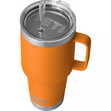 YETI Rambler 35 oz Mug With Straw Lid in color King Crab Orange.