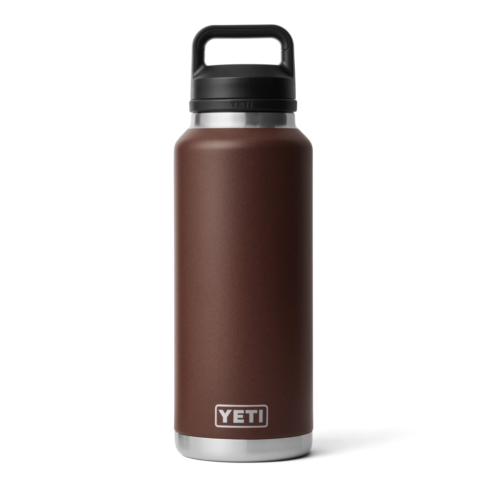 YETI Rambler 46 oz water bottle in color Wetlands Brown.