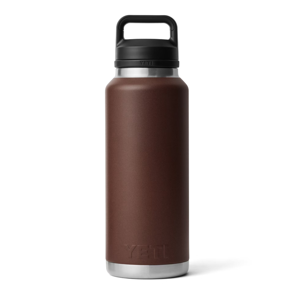 YETI Rambler 46 oz water bottle in color Wetlands Brown.