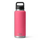 YETI Rambler 46 oz Bottle With Chug Cap in color Tropical Pink.