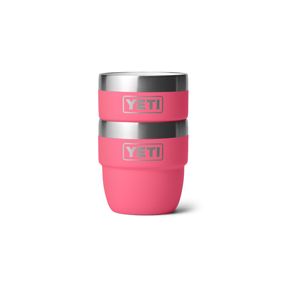 YETI Rambler 4 oz Cups (2 Pack) in color Tropical Pink.