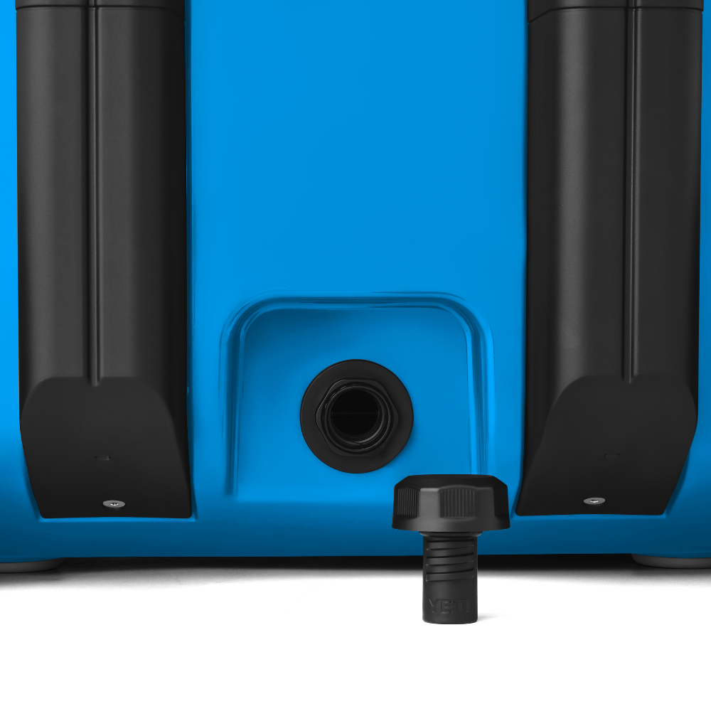 YETI Roadie 32 Wheeled Cooler in Big Wave Blue.