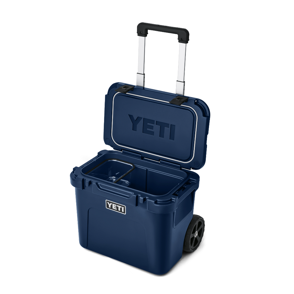 YETI Roadie 32 Wheeled Cooler in Navy.