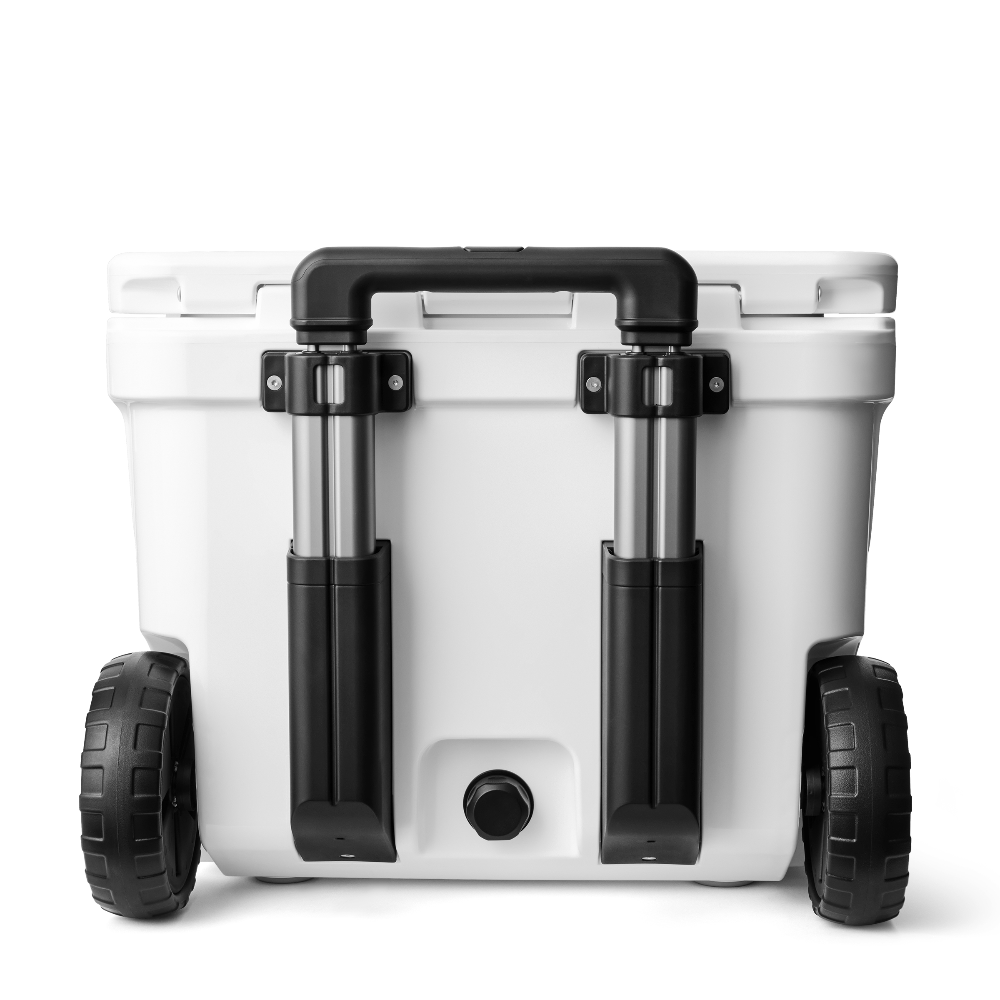 YETI Roadie 32 Wheeled Cooler in White.