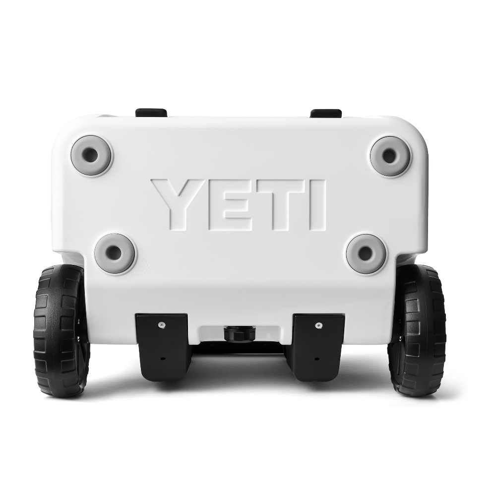 YETI Roadie 32 Wheeled Cooler in White.