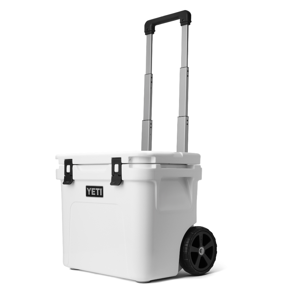 YETI Roadie 32 Wheeled Cooler in White.