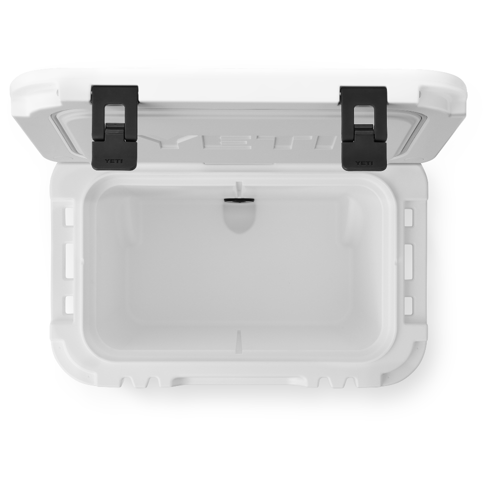 YETI Roadie 32 Wheeled Cooler in White.