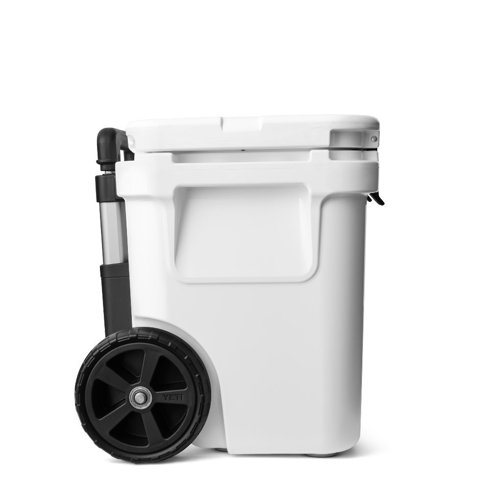 YETI Roadie 32 Wheeled Cooler in White.