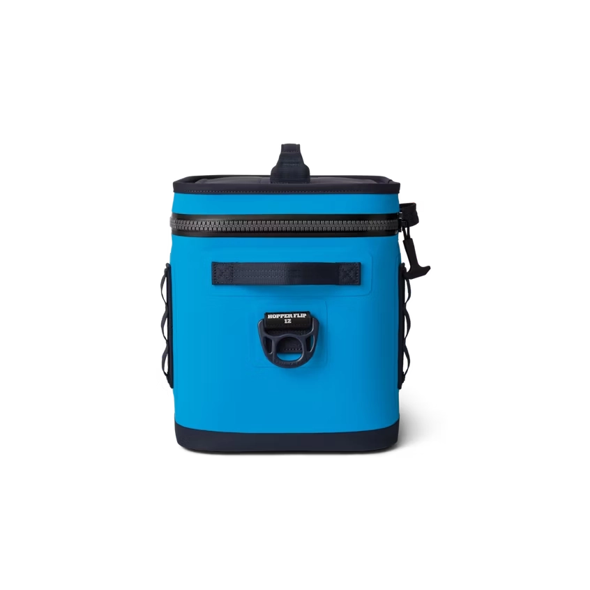 YETI Hopper Flip 12 Soft Cooler in Big Wave Blue and Navy.