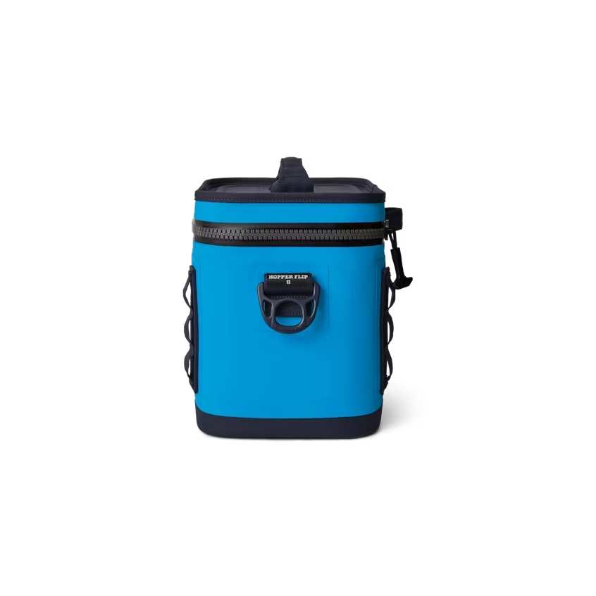 YETI Hopper Flip 8 Soft Cooler in Big Blue Wave and Navy.