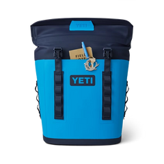 Hopper Backpack M12 Soft Cooler in Big Wave Blue.