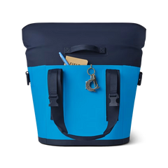 YETI Hopper M15 Tote Soft Cooler in Big Wave Blue and Navy.