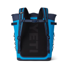 YETI M20 Backpack Soft Cooler in Big Wave Blue & Navy.