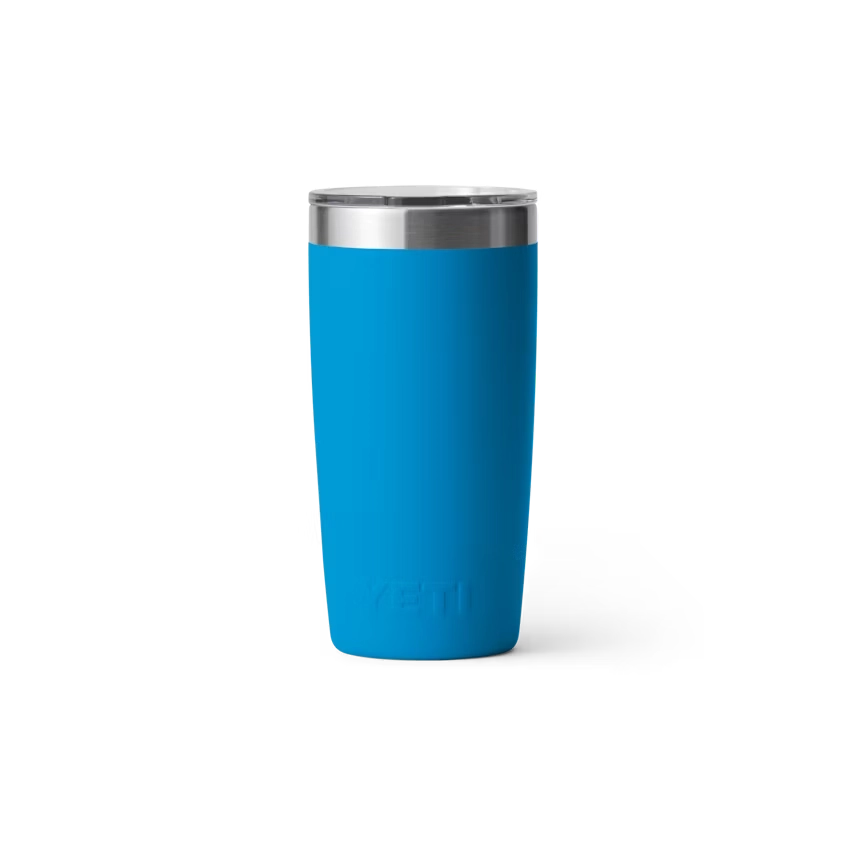 YETI Rambler 10 oz Tumbler with Magslider Lid in Big Wave Blue.