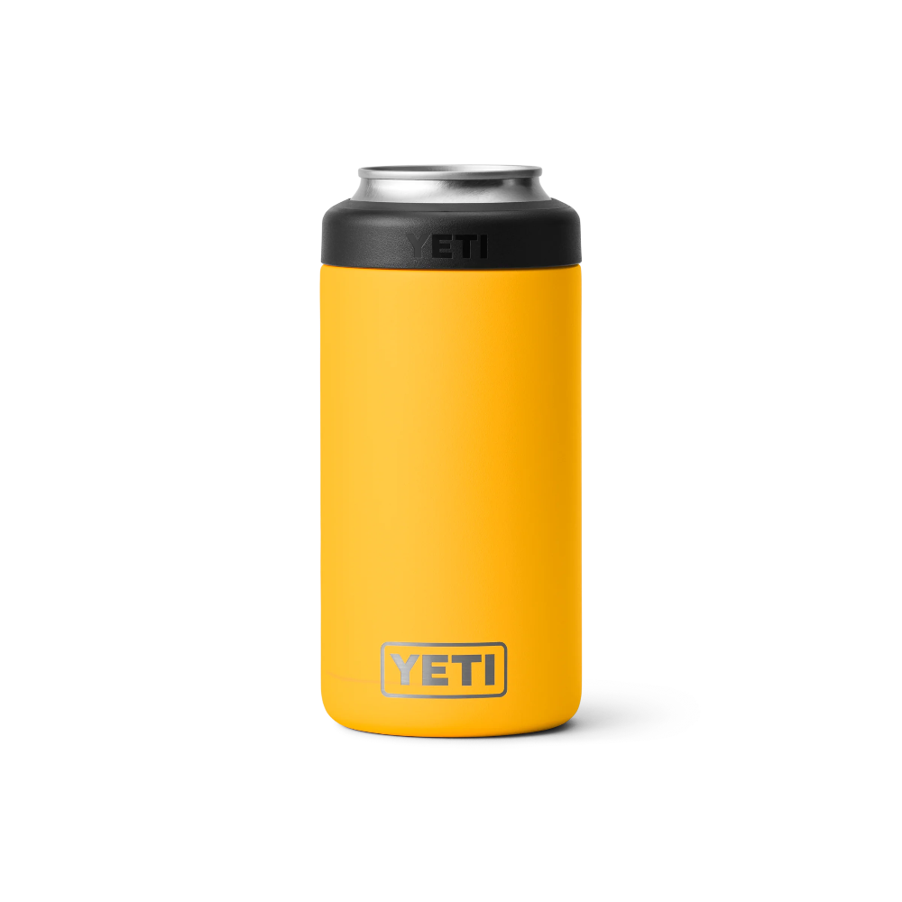 YETI Rambler 16 oz Colster™ Can Cooler in Alpine Yellow.