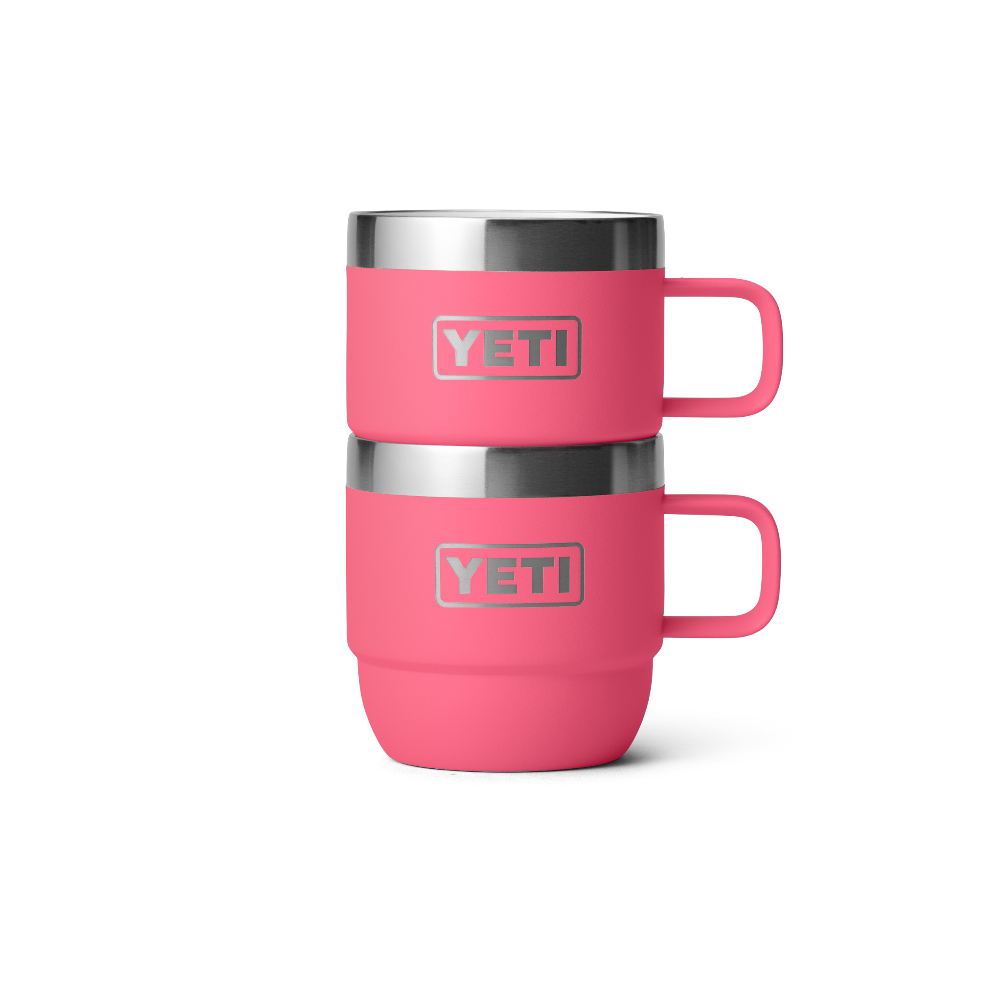 YETI Rambler 6 oz Stackable Mugs (2 Pack) in color Tropical Pink.