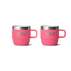 YETI Rambler 6 oz Stackable Mugs (2 Pack) in color Tropical Pink.