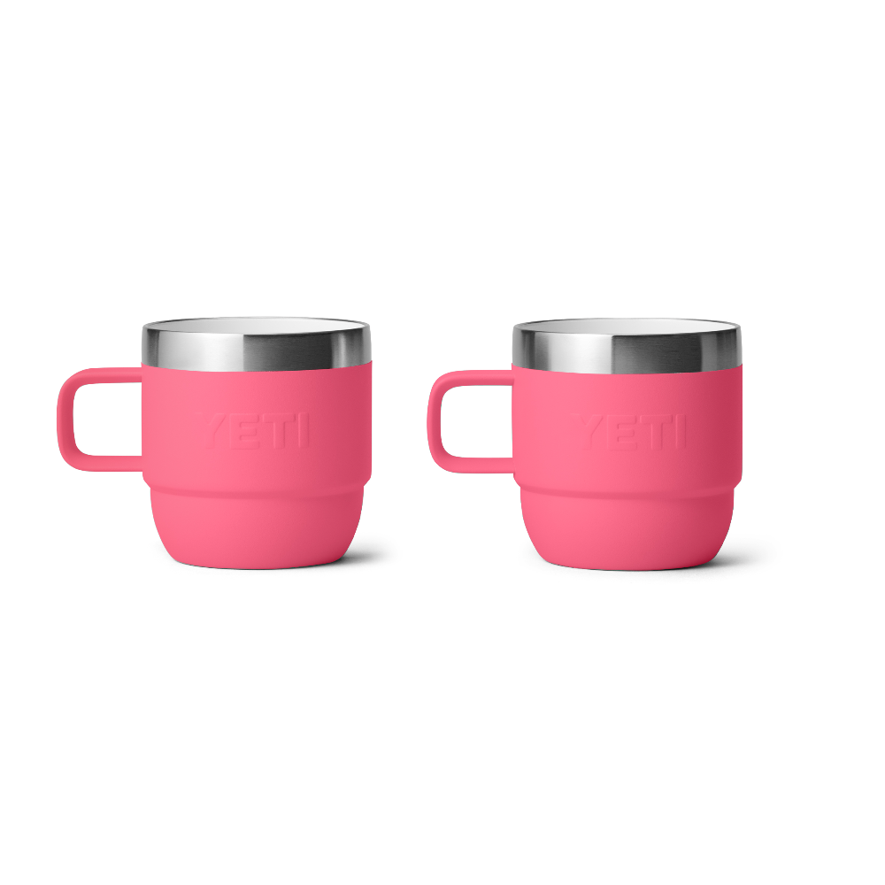 YETI Rambler 6 oz Stackable Mugs (2 Pack) in color Tropical Pink.